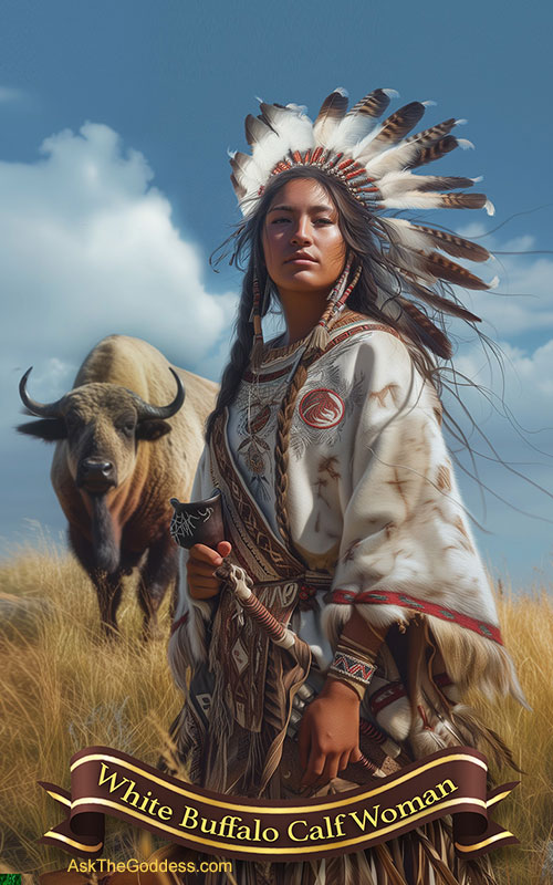 White Buffalo Calf Woman - Symbol of Hope and Abundance