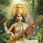 Saraswati - Goddess of knowledge, music, art, wisdom, and learning