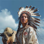 White Buffalo Calf Woman - Sacred woman of supernatural origin